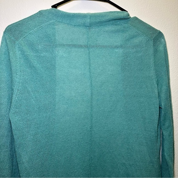 White + Warren Women's Green Sweater Open Cardigan Size Small - Picture 7 of 10